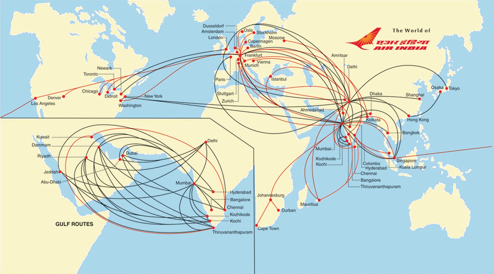india air root map india air root map